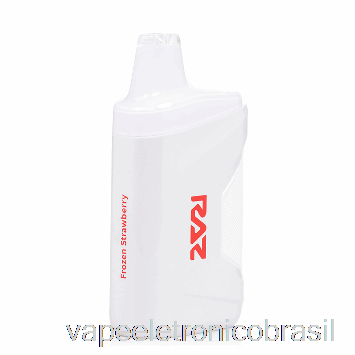 Vape Eletrônico Raz Ca6000 0% Zero Nicotina Descartável Morango Congelado